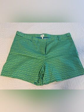 Laundry By Shelli Segal Green Geometric Women's Shorts